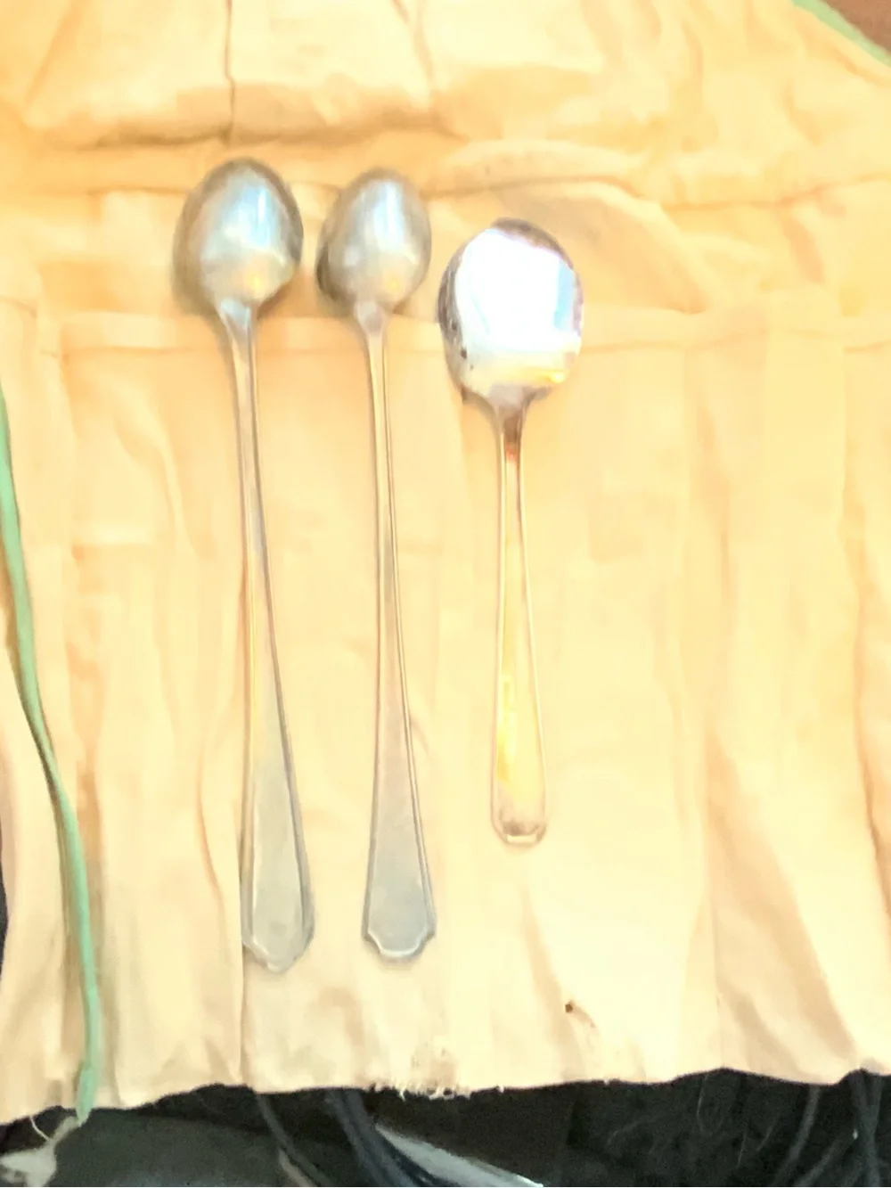 Vintage Silver Plated Serving Spoon Set of 3